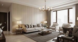 Living Room in 3 BHK Apartment at Wal Verde 92, Sector 92 – for Sale