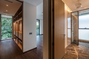 Building Lobby in 3 BHK Apartment at Nestled 27 Summit, Sampangiram Nagar – for Rent