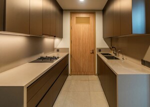 Kitchen in 3 BHK Apartment at Nestled 27 Summit, Sampangiram Nagar – for Rent