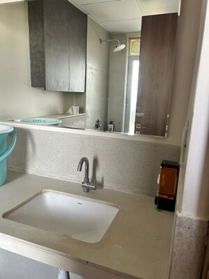 Bathroom in 3 BHK Apartment at Piramal Vaikunth, Balkum Pada – for Rent