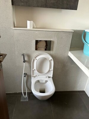 Bathroom in 3 BHK Apartment at Piramal Vaikunth, Balkum Pada – for Rent