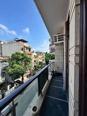 Balcony in 3 BHK Builder Floor at Greater Kailash I – for Rent