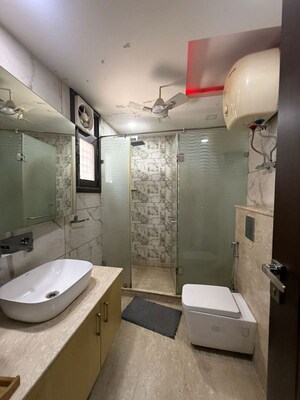 Bathroom in 3 BHK Builder Floor at Greater Kailash ii – for Rent