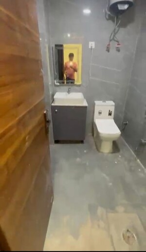 Bathroom in 2 BHK Builder Floor at Chattarpur – for Rent