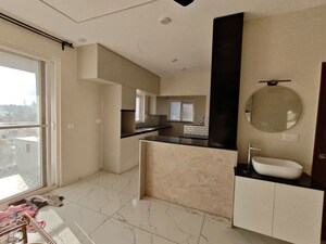 Bathroom in 3 BHK Apartment at Trendsquares Ambience, Thanisandra Main Road – for Rent