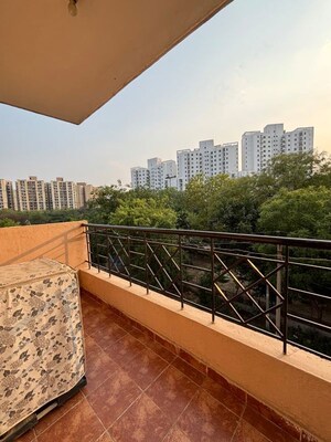 Balcony in 2 BHK Apartment at Hewo Apartments Gurgaon, Sector 47 – for Rent