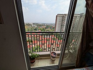 Balcony in 3 BHK Apartment at Goyal and Co Orchid Woods, Hennur – for Rent