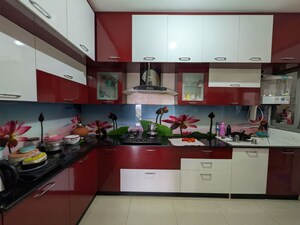 Kitchen in 3 BHK Apartment at Goyal and Co Orchid Woods, Hennur – for Rent