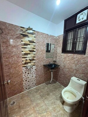 Bathroom in 2 BHK Builder Floor at Chattarpur – for Rent