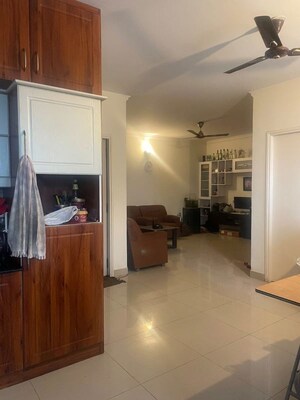 Living Room in 2.5 BHK Apartment at Mantri Webcity, Hennur Road – for Rent
