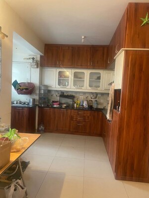 Kitchen in 2.5 BHK Apartment at Mantri Webcity, Hennur Road – for Rent