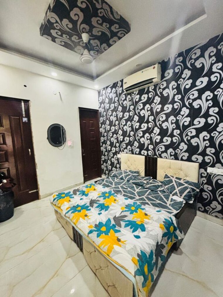 Bedroom, essentia-homes 2 Bedroom 1300 Sq.Ft. Villa In Vip Road Zirakpur 10572047