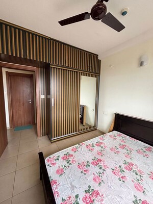 Bedroom in 3 BHK Apartment at Bhartiya Nikoo Homes, Thanisandra Main Road – for Rent