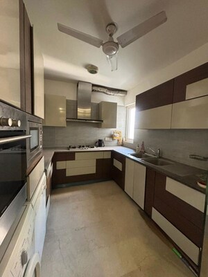 Kitchen in 3 BHK Apartment at Maharishi Dayanand CGHS, Vasant Kunj – for Rent