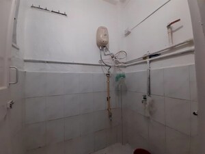 Bathroom in 1 BHK Apartment at Sarthak CHS Goregaon, Goregaon East – for Rent
