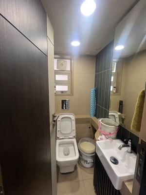 Bathroom in 2 BHK Apartment at Textila CHS, Prabhadevi – for Rent