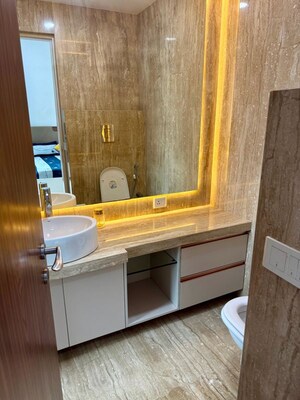 Bathroom in 4 BHK Apartment at Windsor Grande Residences, Andheri West – for Rent