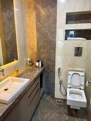 Bathroom in 4 BHK Apartment at Windsor Grande Residences, Andheri West – for Rent