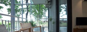 Balcony in 3 BHK Builder Floor at Sector 21 – for Rent
