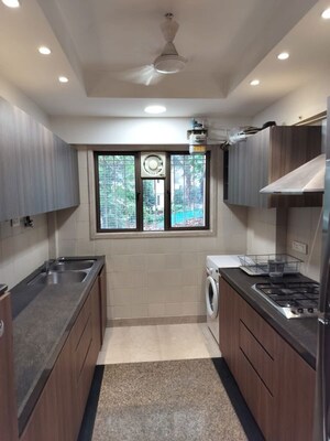 Kitchen in 2 BHK Apartment at Breezy Heights, Bandra West – for Rent