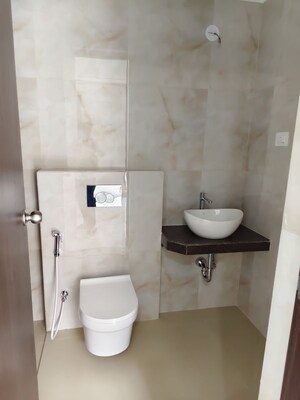 Bathroom in 2 BHK Apartment at Raymond Ten X Habitat, Pokhran Road No Two – for Rent