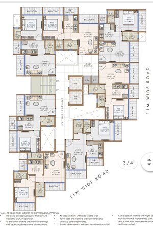 Floor Plan in 1 BHK Apartment at Sambhav Deep Niketan, Karanjade – for Sale