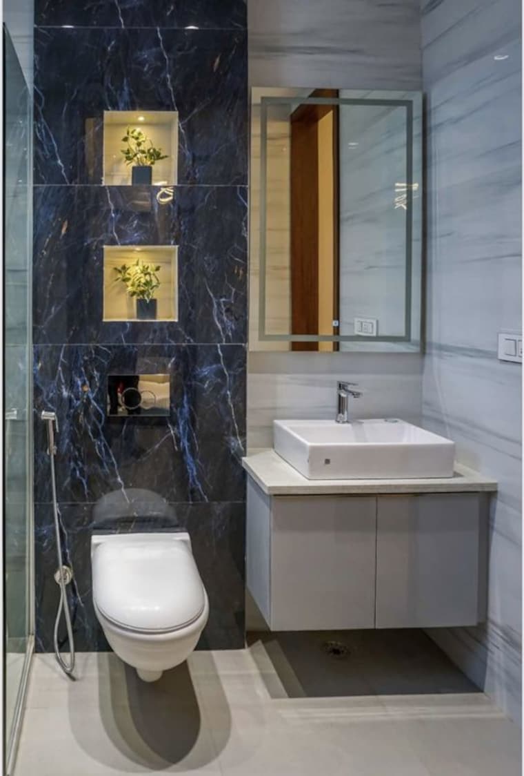 Bathroom, trishla-city 2 Bedroom 1350 Sq.Ft. Apartment In Patiala Road Zirakpur 10382227