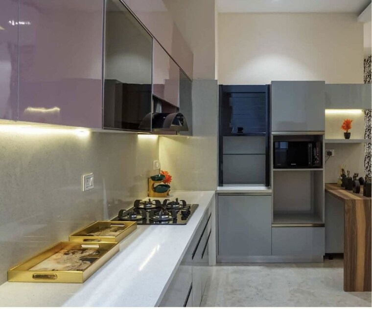 Kitchen, trishla-city 2 Bedroom 1350 Sq.Ft. Apartment In Patiala Road Zirakpur 10382227