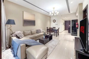 Living Room in 2 BHK Apartment at Dosti Tulip, Balkum Pada – for Sale