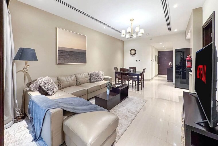 Living Room, dosti-tulip 2 Bedroom 660 Sq.Ft. Apartment In Balkum Pada Thane 10572426