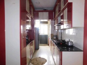 Kitchen in 2.5 BHK Apartment at Antriksh Golf View, Sector 78 – for Rent