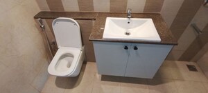 Bathroom in 3 BHK Apartment at Karle Vario Homes, Hebbal – for Rent