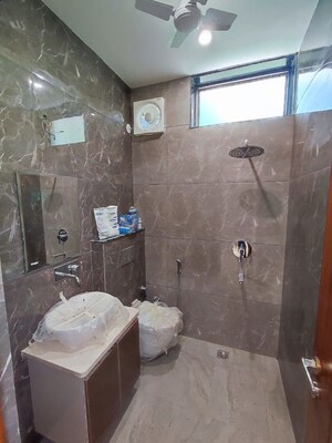 Bathroom in 3 BHK Apartment at Kalkaji – for Rent