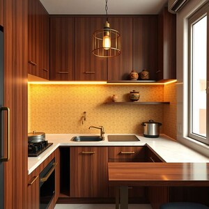 Kitchen in 2 BHK Apartment at Dosti Nest, Balkum Pada – for Sale