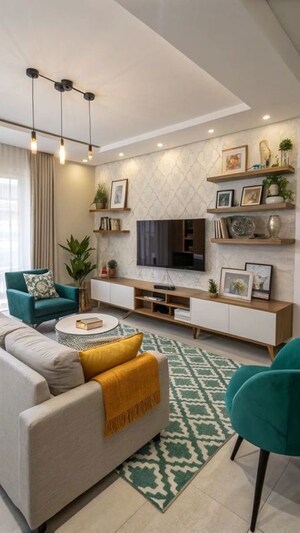 Living Room in  Villa at Edathara – for Sale