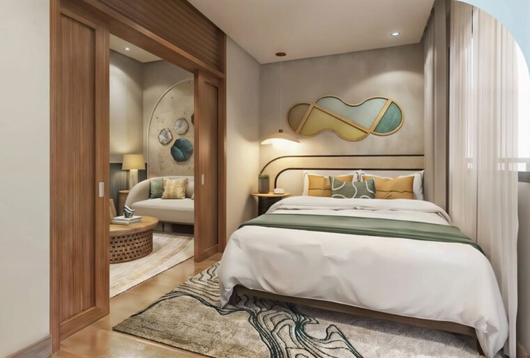 Bedroom, dosti-nest 2 Bedroom 604 Sq.Ft. Apartment In Balkum Pada Thane 10572676