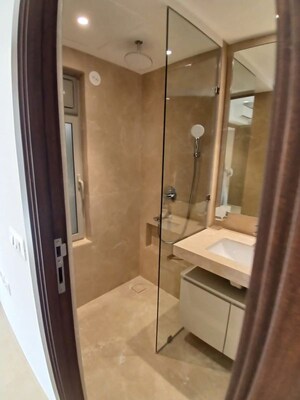 Bathroom in 3 BHK Apartment at Hiranandani Highland, Powai – for Rent