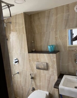 Bathroom in 1 BHK Apartment at Lodha Amara, Kolshet Road – for Rent