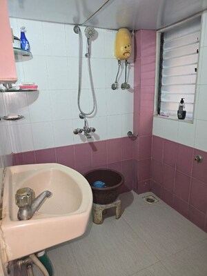 Bathroom in 2 BHK Apartment at Hiranandani Powai Park, Powai – for Rent
