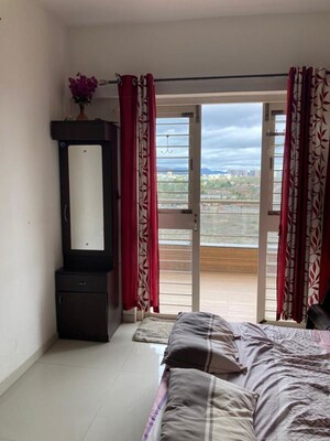 Bedroom in 2 BHK Apartment at Sukhwani Sepia, Tathawade – for Rent