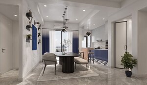 Living Room in 3.5 BHK Apartment at T And T Eutopia Phase 1, Siddharth Vihar – for Sale