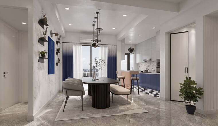 Living Room, t-and-t-eutopia-phase-1 3.5 Bedroom 2190 Sq.Ft. Apartment In Siddharth Vihar Ghaziabad 10572720