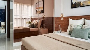 Bedroom in 2 BHK Apartment at Dynamix Divum, Malad East – for Rent