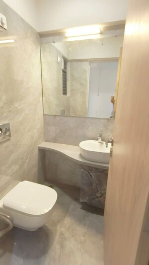 Bathroom in 2.5 BHK Apartment at Agami Eternity, Bandra East – for Rent