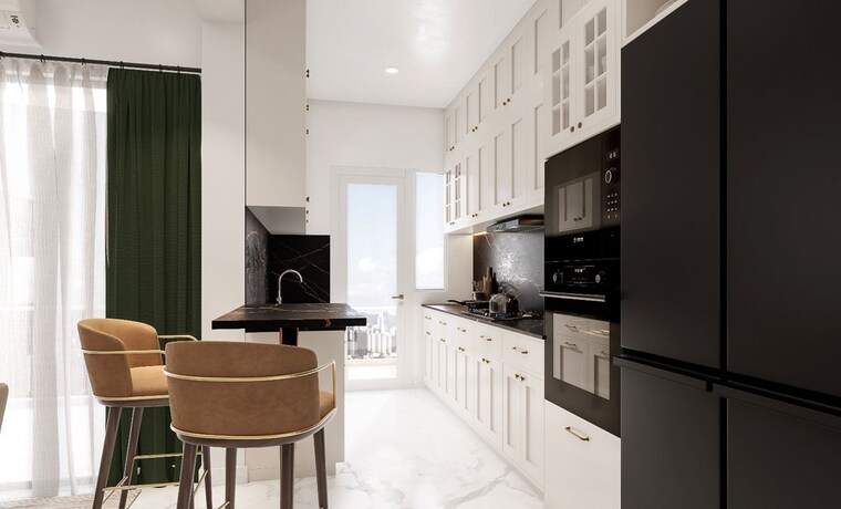 Kitchen, t-and-t-eutopia-phase-1 3.5 Bedroom 2085 Sq.Ft. Apartment In Siddharth Vihar Ghaziabad 10572763