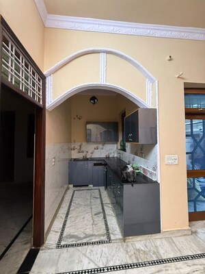 Kitchen in 2 BHK Builder Floor at Banjarawala – for Rent