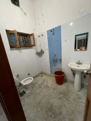 Bathroom in 2 BHK Builder Floor at Banjarawala – for Rent