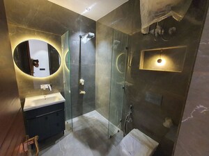 Bathroom in 4 BHK Builder Floor at Palam Vihar Residents Association, Palam Vihar – for Rent