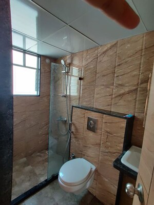 Bathroom in 3 BHK Apartment at Pethkar Samrajya, Kothrud – for Rent
