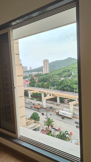 Balcony in 2 BHK Apartment at Jangid Galaxy, Ghodbunder Road – for Sale